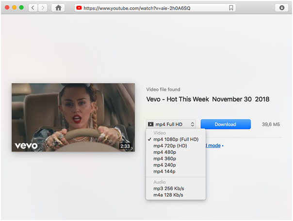 download Vevo video