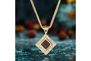 Elegant Christian Christmas present necklace featuring festive design with nano engraved New Testament My Nano Jewelry